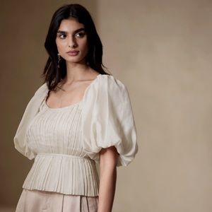 Banana Republic Kali Pleated Top